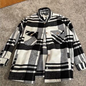 Ashley By 26 International Monochrome Plaid Outerwear